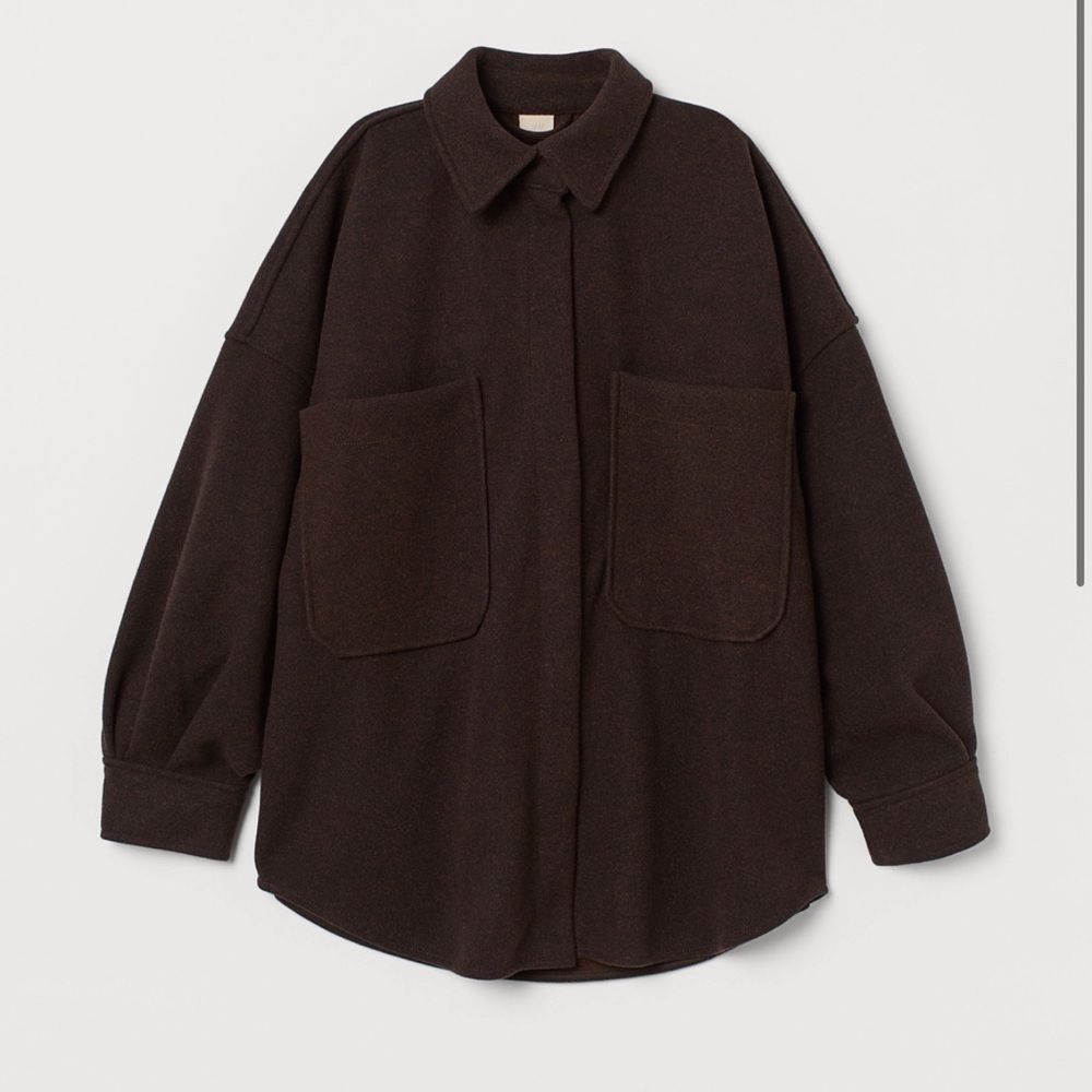 H&M oversized twill shacket